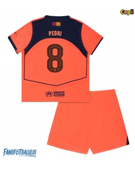 Barcelona Pedri Gonzalez #8 Echipament de Fotbal Replică 2025-26 Copii Treilea (+ Șorturi)